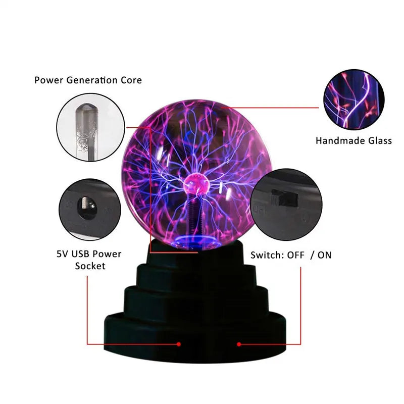 Lampe Plasma balle Magique Gadget Scientifique