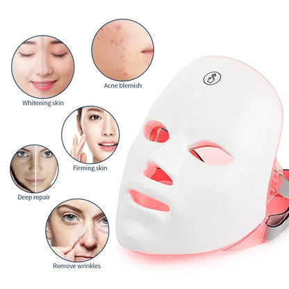 Masque de beauté à LED pour soins de la peau