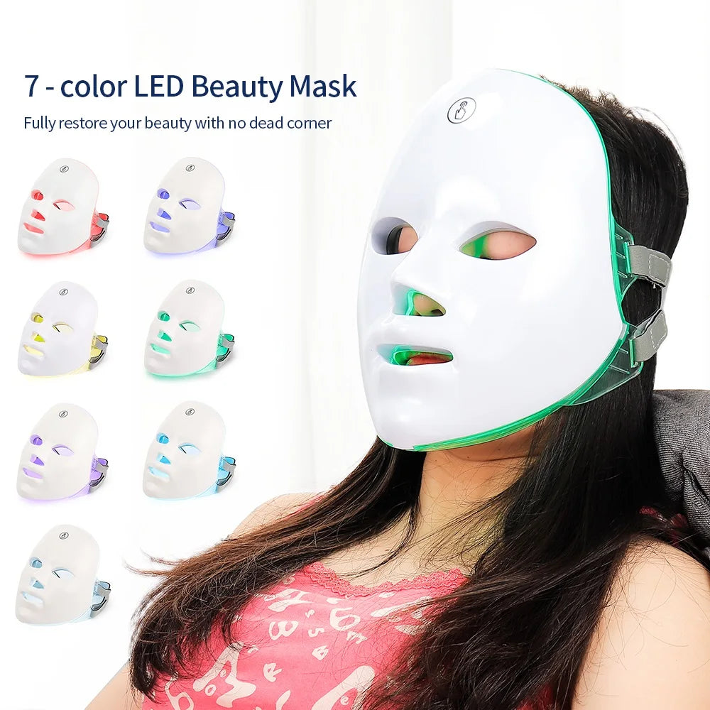 Masque de beauté à LED pour soins de la peau