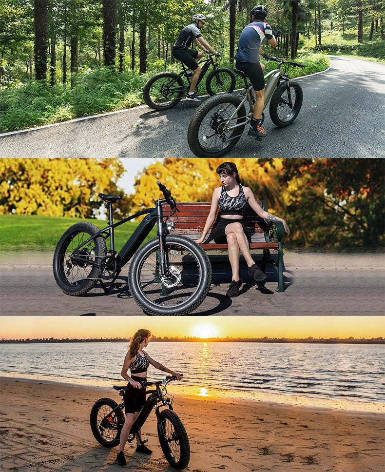 vélo électrique FatBike Ebike 500w aluminium 26 pouces